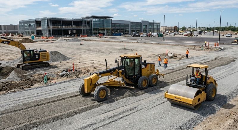 Parking Lot Gravel Repair in Cypress, TX